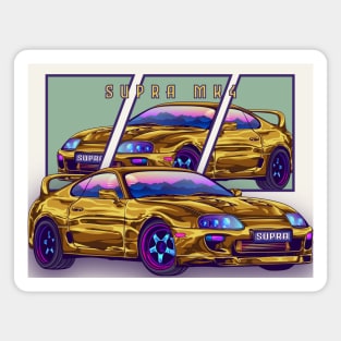 Toyota Supra mk4 Car Retro Magnet